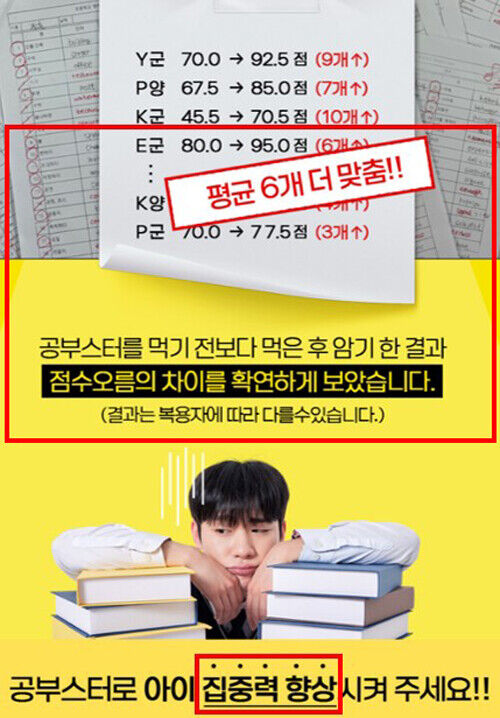 식약처가 적발한 일반 식품 부당 광고 (사진=식약처 제공, 연합뉴스)