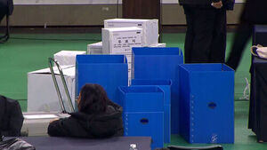 Transport of Ballot Boxes Begins at Olympic Park Handball Gymnasium Counting Center