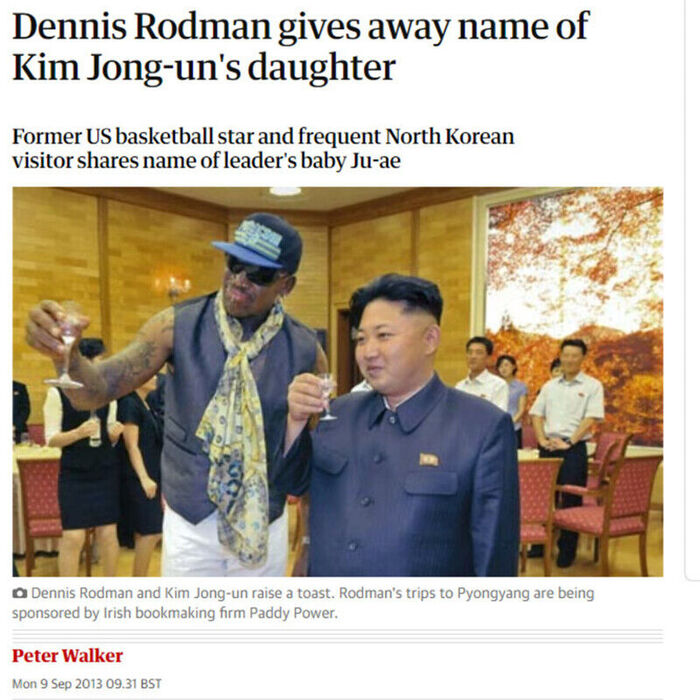 The Guardian's 2013 report mentioning the name Kim Ju-ae
