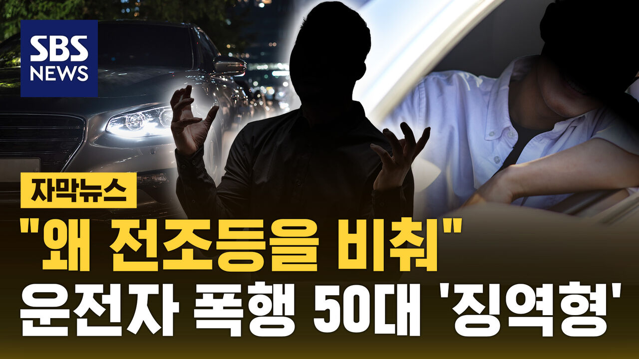 [자막뉴스] "왜 전조등을 비춰"…운전자 폭행 50대 징역형