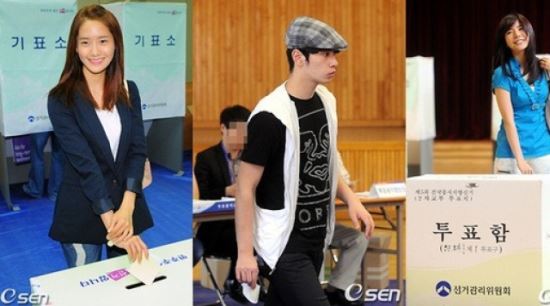 스타들이여! 브이하고 투표 인증샷 찍으면 ‘아니되오&sim;’