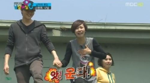 ‘남심여심’ 정선희&middot;신봉선, 고공낙하 두려움에 눈물