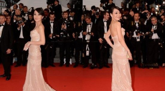 김윤진, 빛나는 칸 레드카펫 "동양의 미 살렸다"