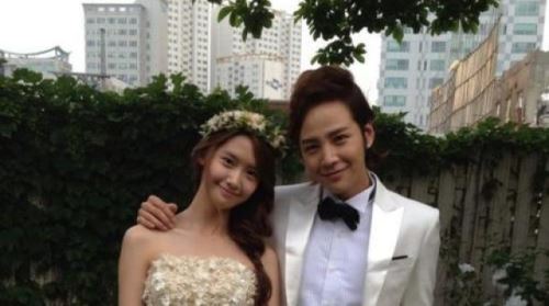 '사랑비' 장근석-윤아, 웨딩 사진 공개..'비주얼 커플'