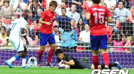 올림픽 축구 가봉전, 심야시간 불구 시청률 20.4%