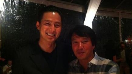 베니스 간 이정진, 조재현과 인증샷.."나쁜 남자들"