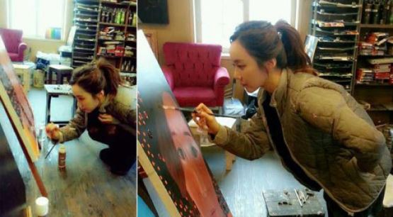 김민서, 작가로 변신했다&hellip;열정 넘치는 작업현장 공개