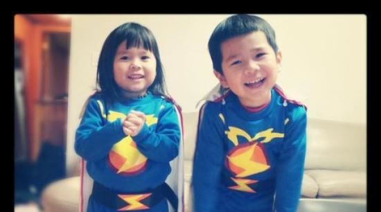 김진표, 귀요미 아들&middot;딸 공개 &ldquo;번개맨과 번개우먼&rdquo;