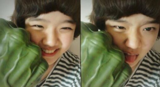 김향기 헐크손 "여왕으로부터 동구를 지킨다!" 트위터 셀카 화제
