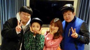 투빅, 타이니지 도희-제이민과 ‘극과 극’ 인증샷