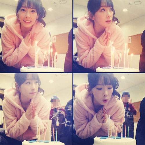 태연 생일파티 인증