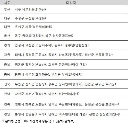 사진 찍기 좋은 명