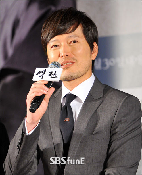 [E포토]정재영, '현장에서 NG를 가장 많이 냈어요'