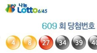 로또 609회 당첨번호&hellip;1등 2명 모두 자동번호 당첨