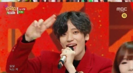 ‘음악중심’ 틴탑, 크리스마스 시즌앨범 타이틀곡 ‘눈사탕’ 화제