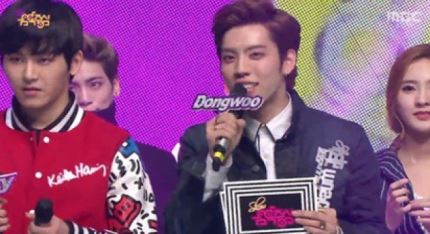 ‘음악중심’ 인피니트H, ‘예뻐’ 1위&hellip;&rdquo;겹경사다&rdquo; 수상 소감 전해