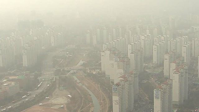 전국 미세먼지, 미세먼지가 대기 정체로 축적