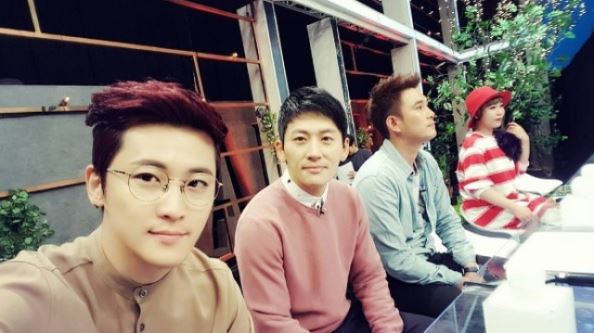 리아, V.O.S 멤버 최현준과의 기념샷&hellip;"영광이었습니다"