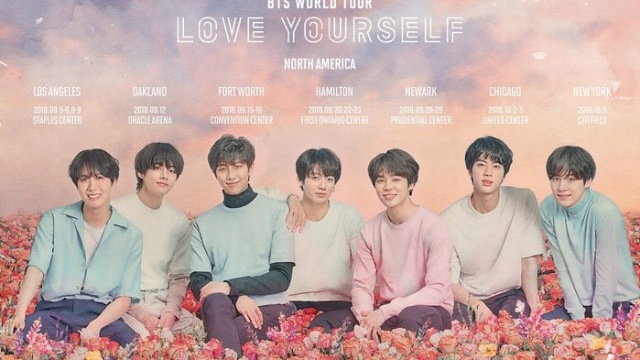 방탄소년단, 10월 美 뉴욕 공연 티켓 오픈 즉시 '4만석 전석 매진'