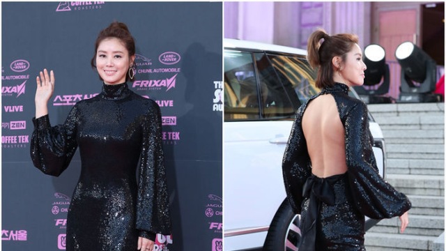 [E포토]김성령, '모두가 놀란 반전 뒤태'