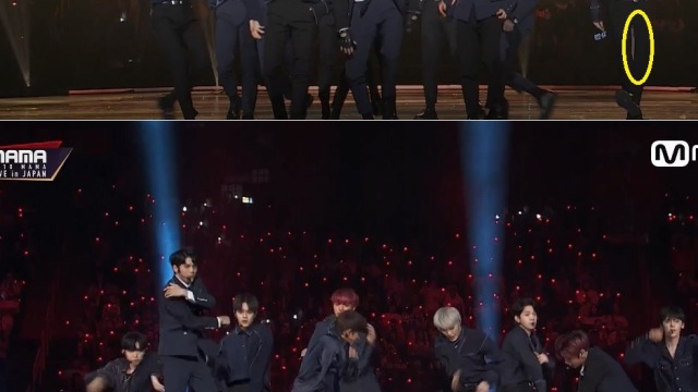 바지가 찢어져도…워너원 라이관린, 방송사고에도 의연한 대처