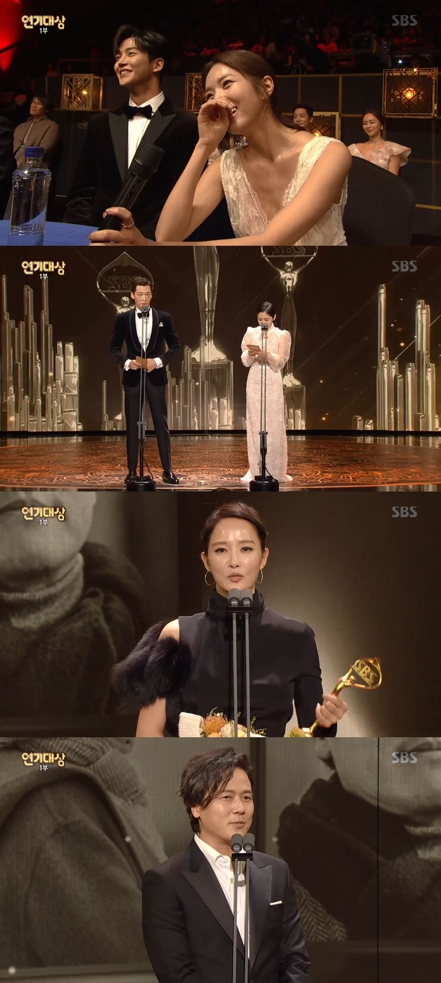 기사 대표 이미지:SBS 연기대상 감우성·김선아, 베스트 커플상 수상…"어른의 멜로"