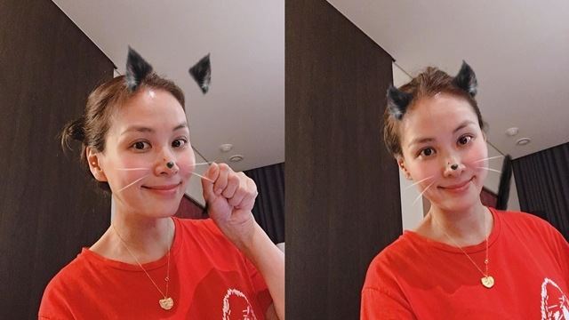 '장동건♥' 고소영, 깜찍 고양이 애교 "딸이 찍어준 사진"