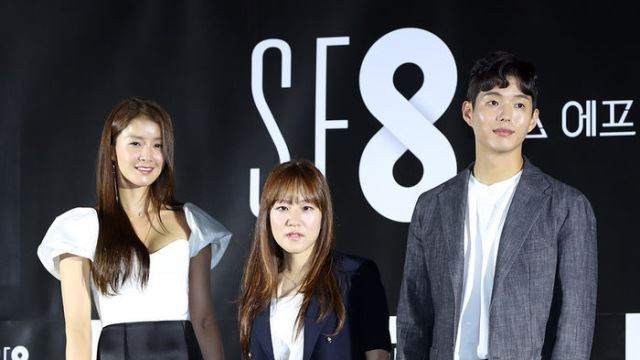 [E포토] 이시영-한가람-하준, 'SF8의 블링크에서 만나요'