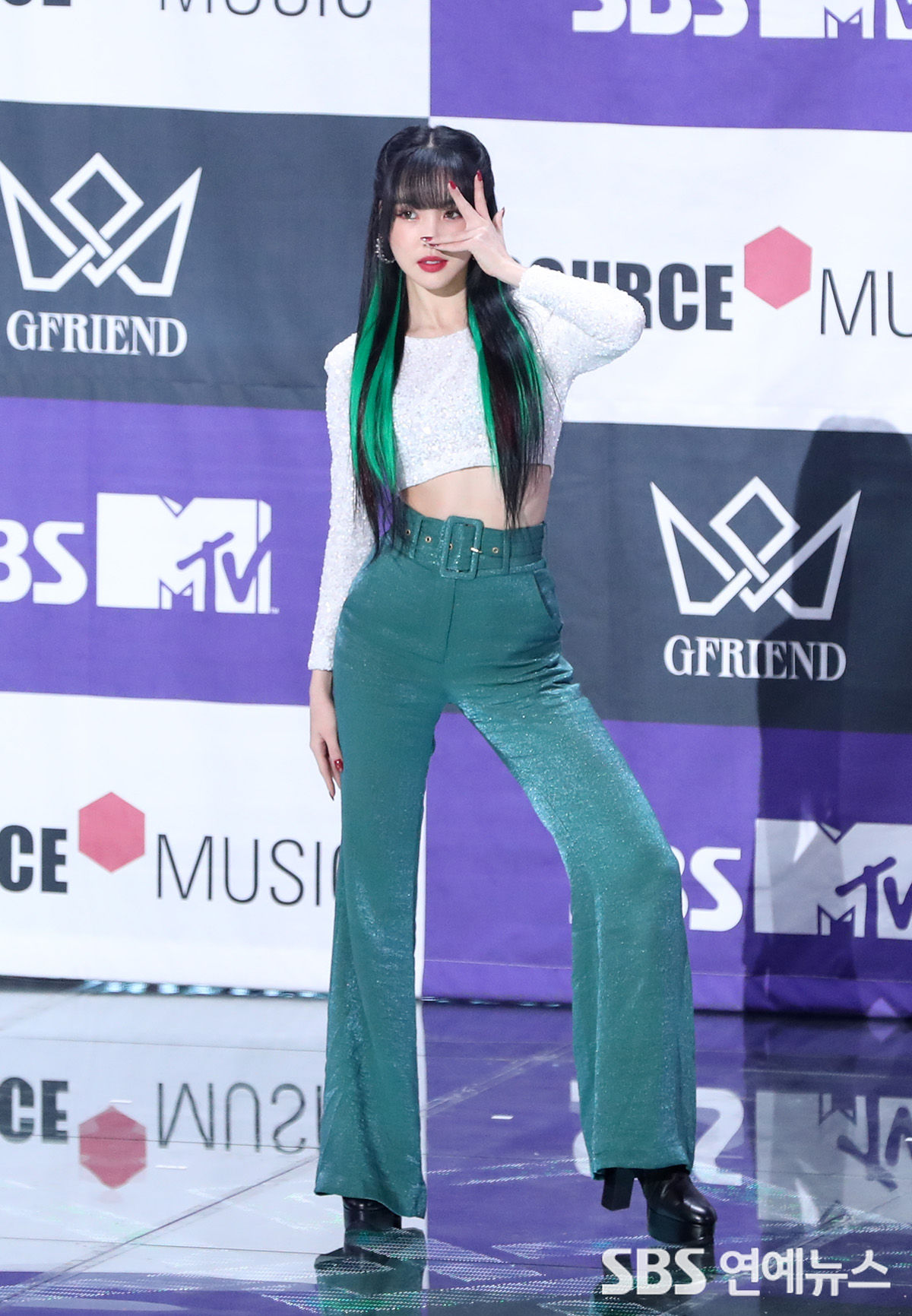 [E포토] 여자친구 유주, '녹색 요정'