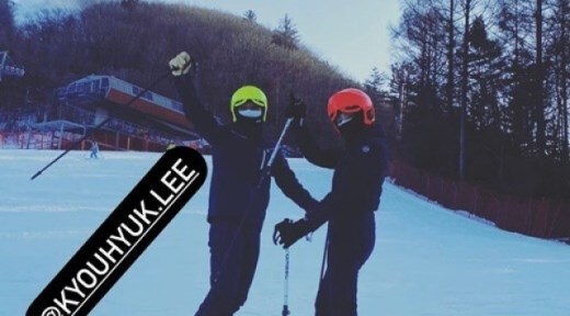 손담비X이규혁, 스키장 데이트…꿀 떨어지는 연애