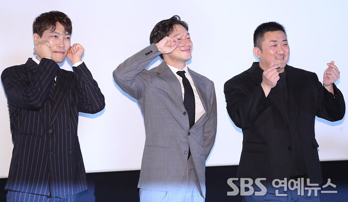 Choi Gwi-hwa, Son Sukku and Ma Dong-seok