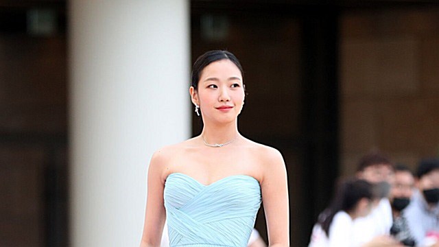 [E포토] 김고은, '시원한 푸른빛 드레스'