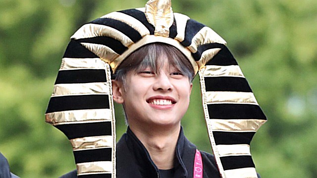 [E포토] AB6IX 김동현, '파라오가 이렇게 귀여웠나'