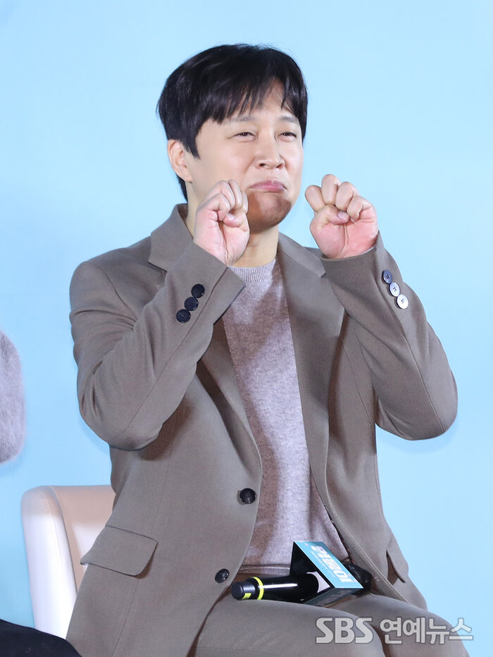 Cha Tae-hyun at the 'My Puppy' Production Briefing in Seoul