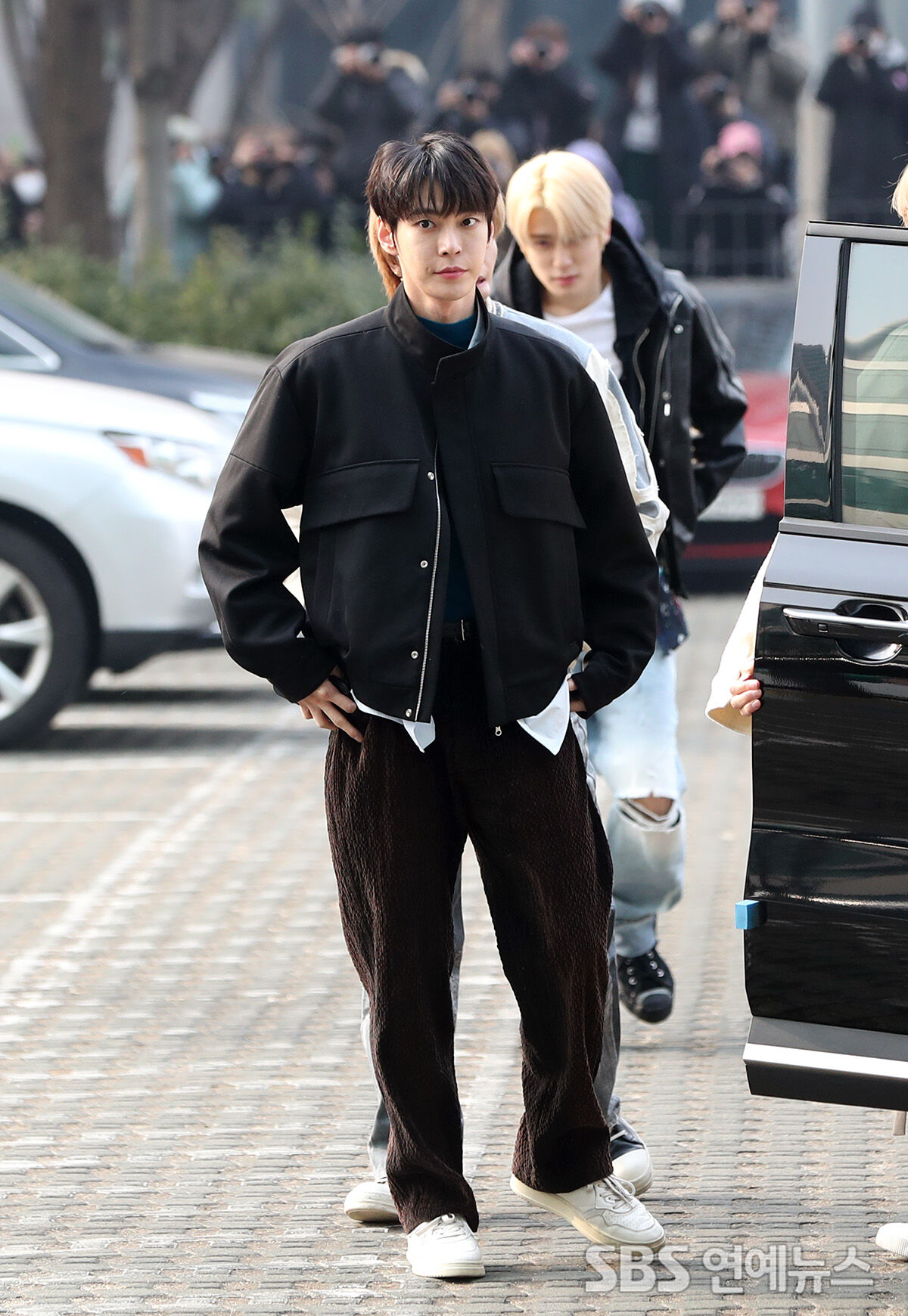 Doyoung of NCT 127 on his way to SBS PowerFM's Cultwo Show