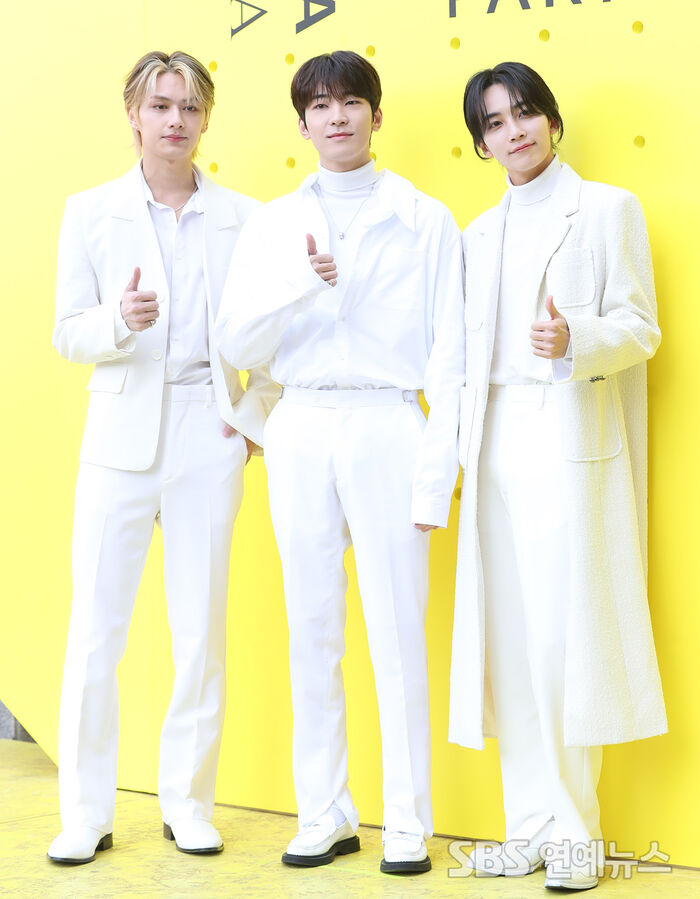 SEVENTEEN's Jun, Wonwoo and Jeonghan at a perfume brand event in Gangnam, Seoul