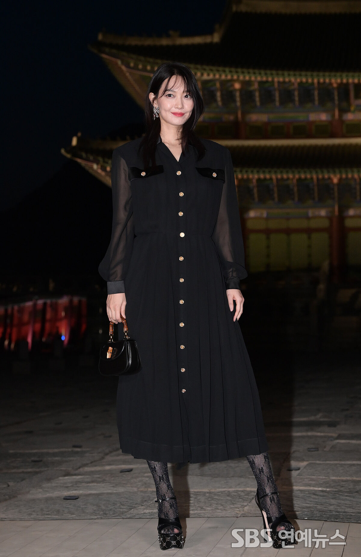 Shin Min-a attends a runway event at Gyeongbokgung Palace