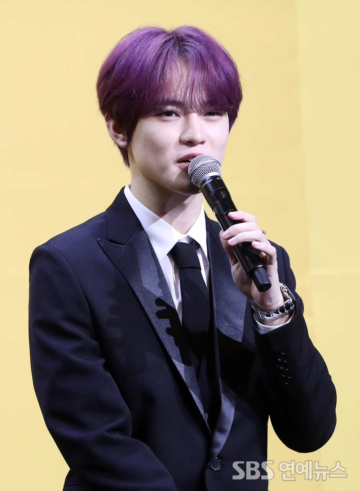 [E포토] NCT DREAM 천러, '돋보이는 보랏빛 헤어'