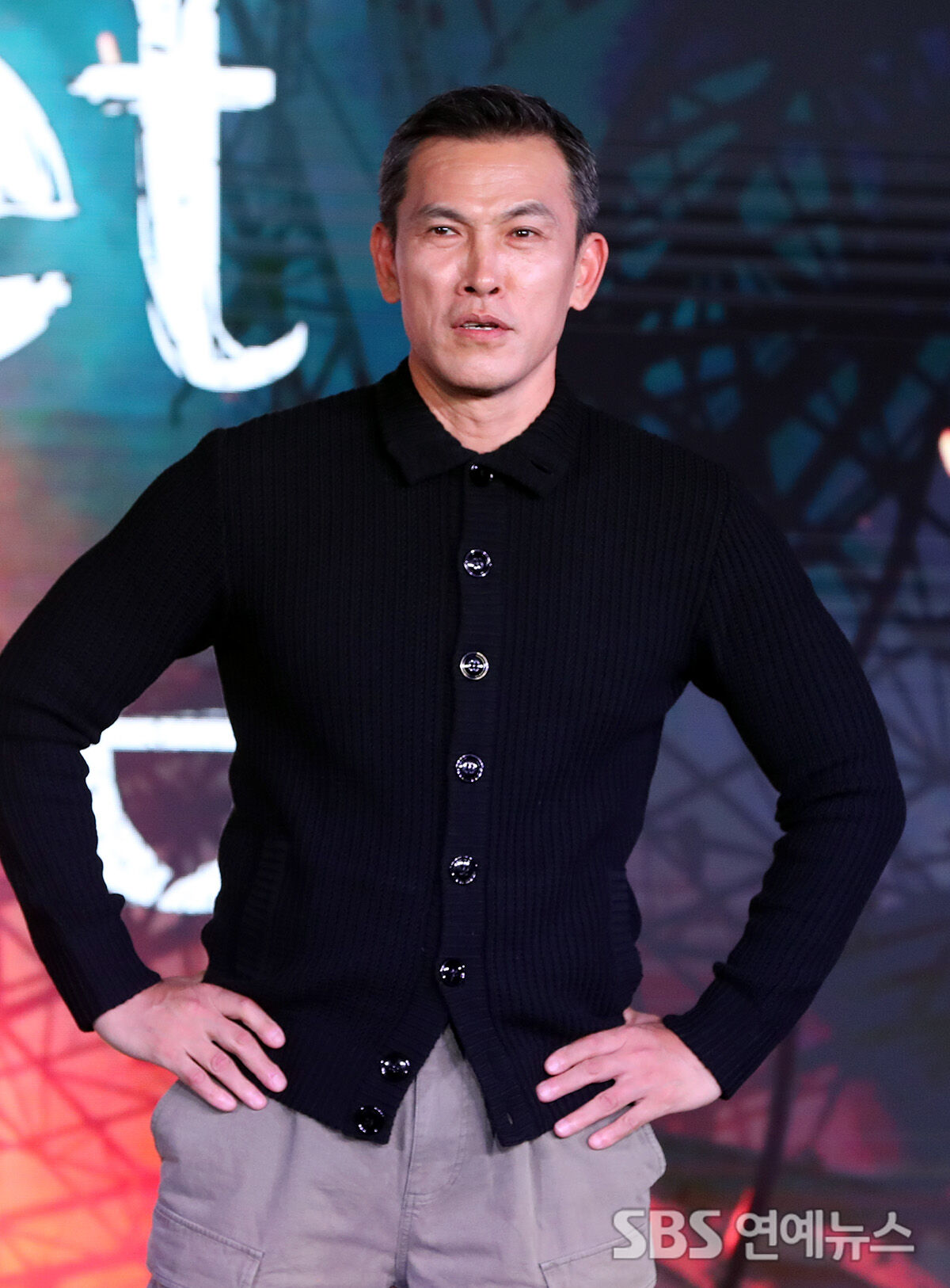 [E포토] 유오성, '이 정도면 부드러운 카리스마'