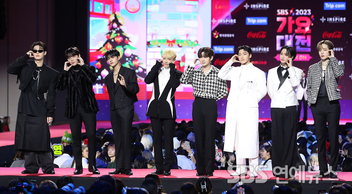 ATEEZ at the 2023 SBS Music Awards Red Carpet