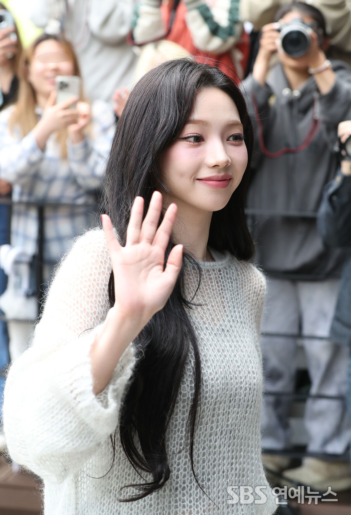 Karina of aespa at KBS in Seoul.