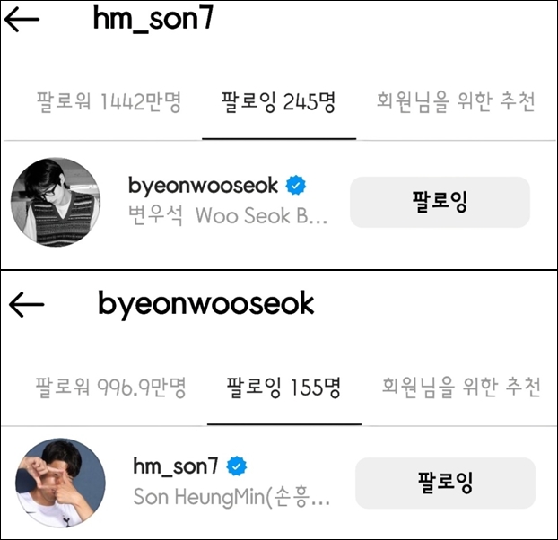 손흥민 변우석