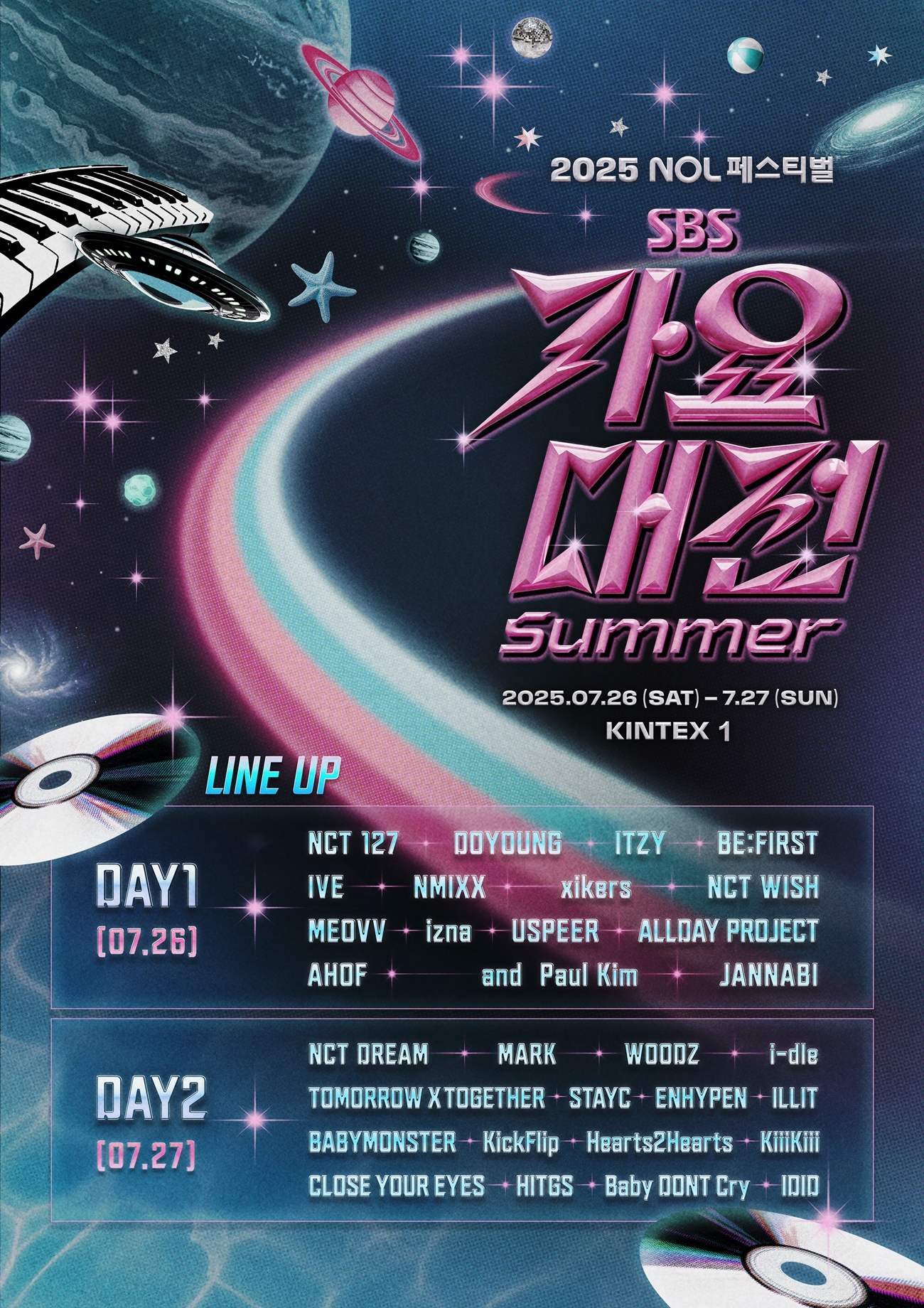 From <!HS>NCT<!HE> <!HS>127<!HE> to BABYMONSTER: The Final Lineup of 31 Teams for '2025 SBS Inkigayo Summer' Confirmed