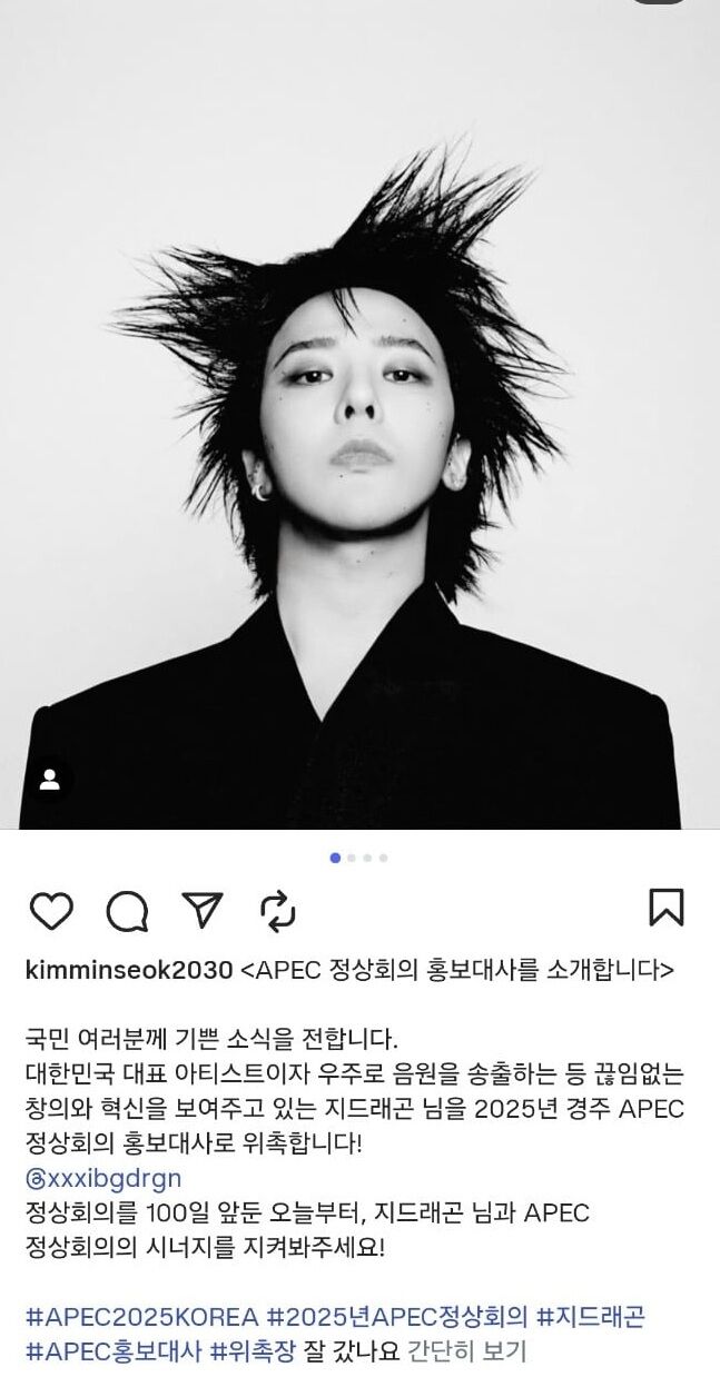 지드래곤 APEC