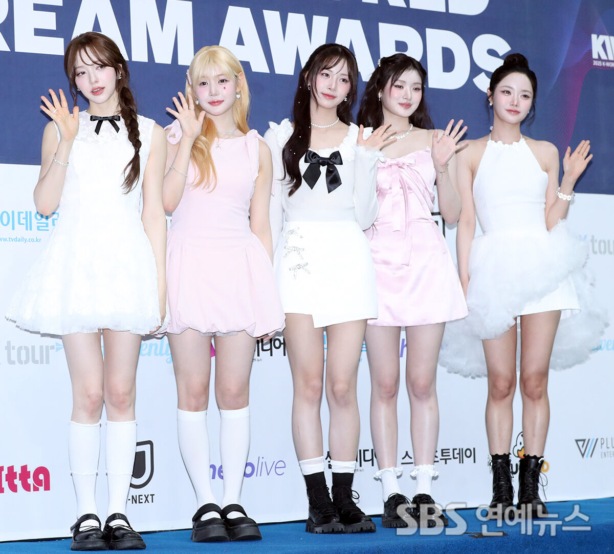 Fifty Fifty at the 2025 K World Dream Awards Red Carpet