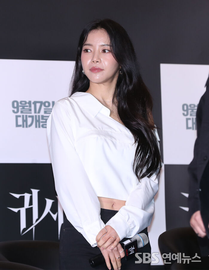 Solar at the press screening for horror film 'Gwisi' in Seoul