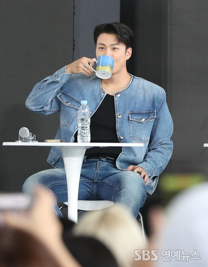 Shin Seung-ho at the BIFF Open Talk for 'Jjang-gu'