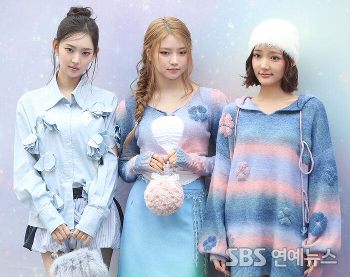 KiiiKiii’s Lee Sol, Haeum and Jiyu at Rockfish Weatherwear Photo Call