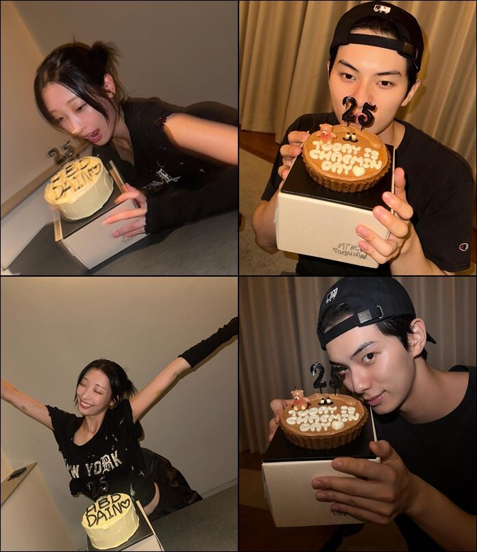 Lee Chae-min ♥ Ryu Da-in Spotted 'Lovestagramming' with Birthday Cakes, Romance Still Going Strong