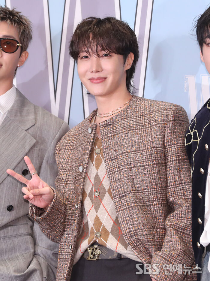 BTS' J-HOPE Beams at Breast Cancer Awareness Photo Call in Seoul